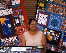 A vendor at the Farmers Market