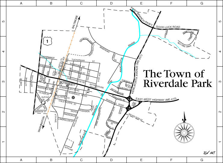 Map of Riverdale Park