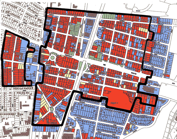 Low-res map of historic district